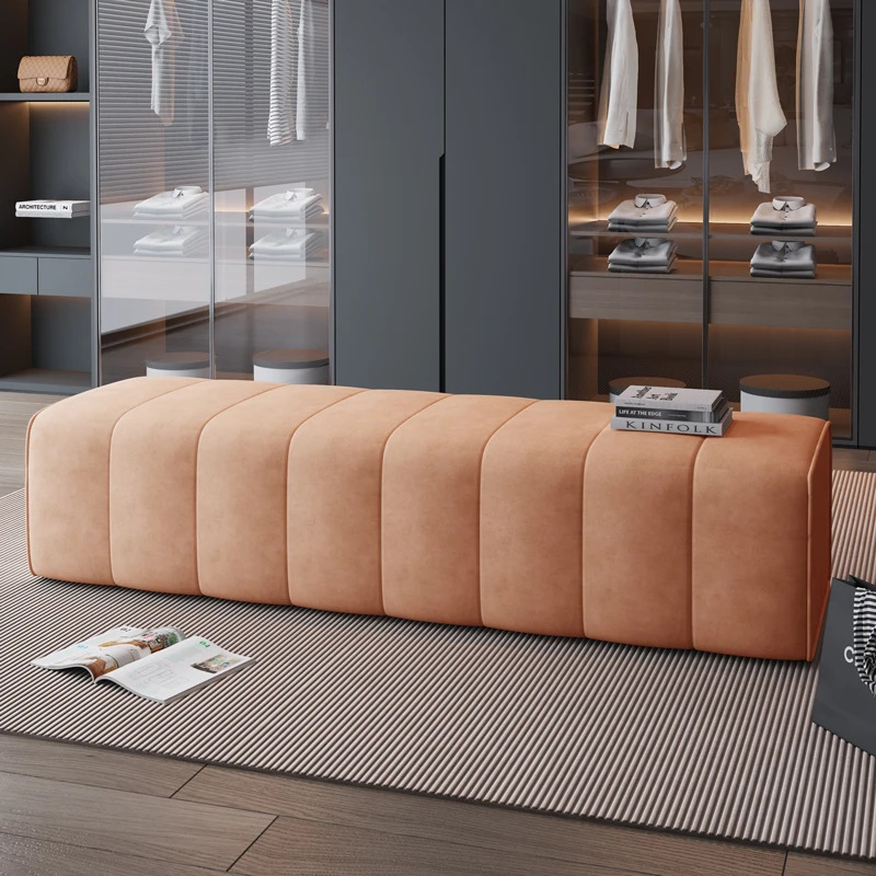 换鞋凳家用门口轻奢软包长凳现代简约沙发边凳衣帽间沙发凳床尾凳