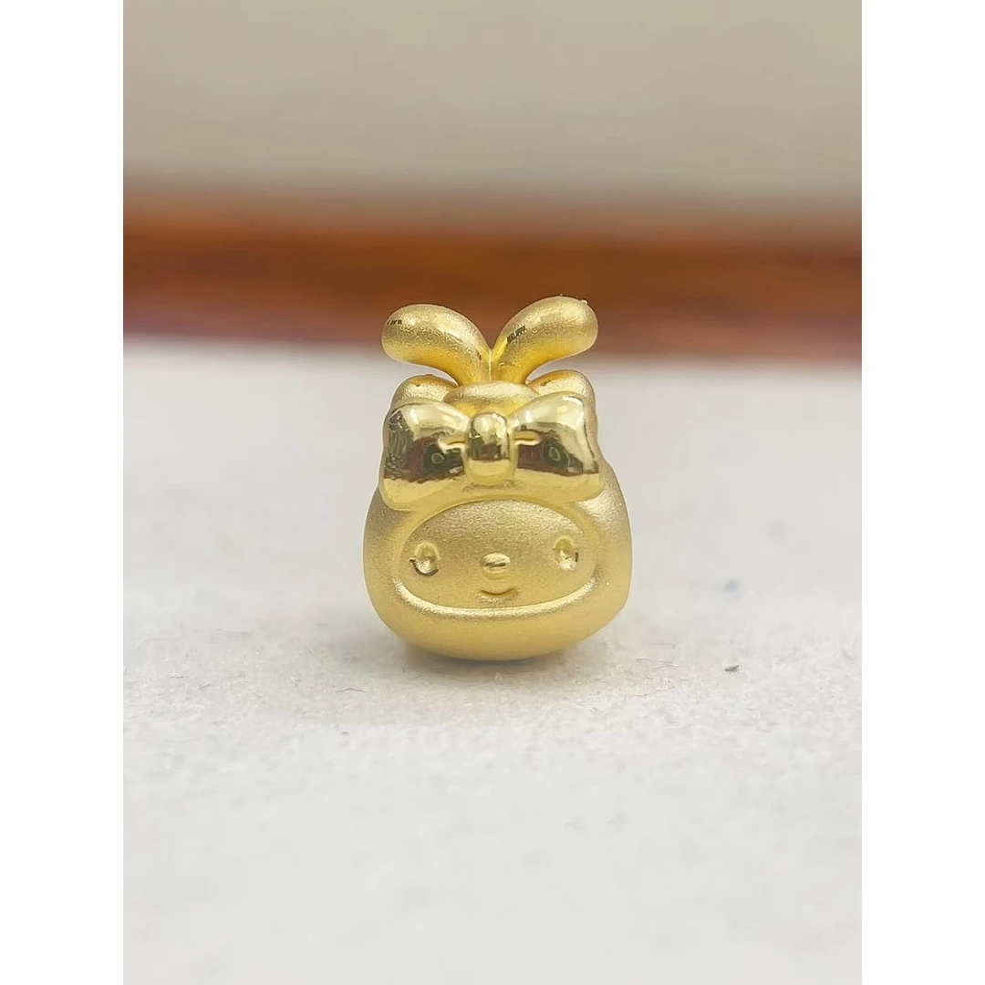 水贝黄金足金999美乐蒂转运珠DP1925