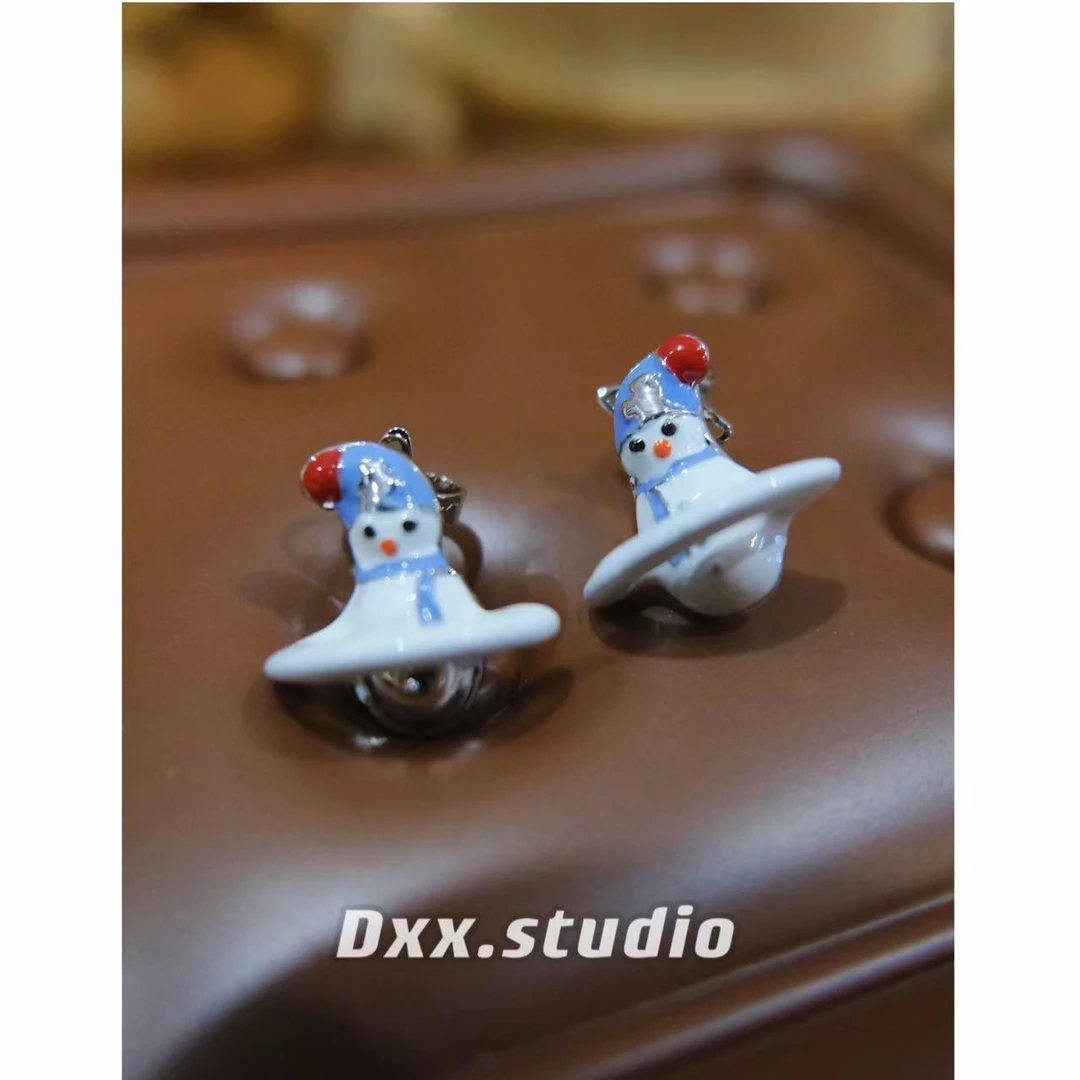 铜合金耳饰 DXX小晰饰品-新品-【雪人】耳饰42714