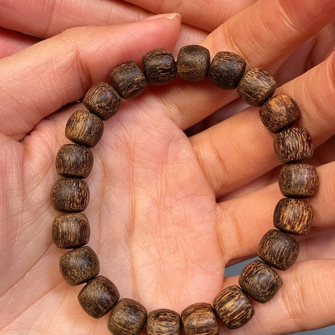 妖***瑞手串沉香天然野顺化红土0.9，03