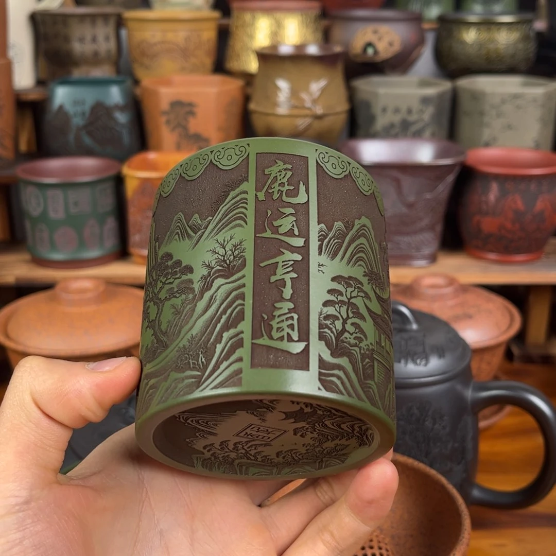 茶杯紫砂宜兴原矿紫砂杯茶具