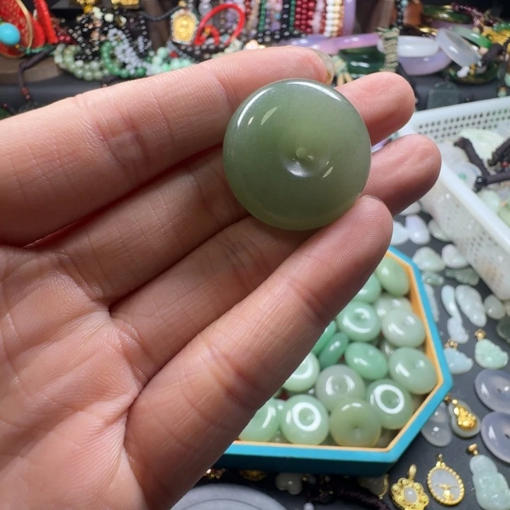未镶嵌东陵石吊坠(赠链)平安扣吊坠