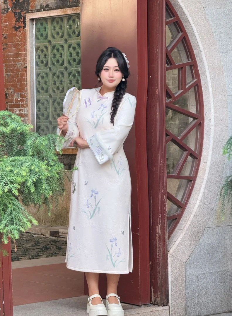 码加加52075胖MM2025新中式国风高级感气质年轻款大码旗袍连衣裙