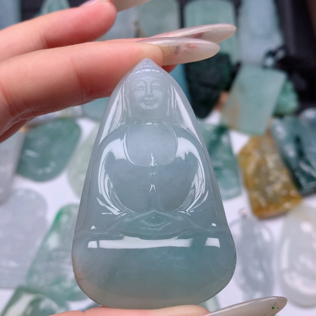 【闪购商品】翡翠颈饰未镶嵌西****赁素衣