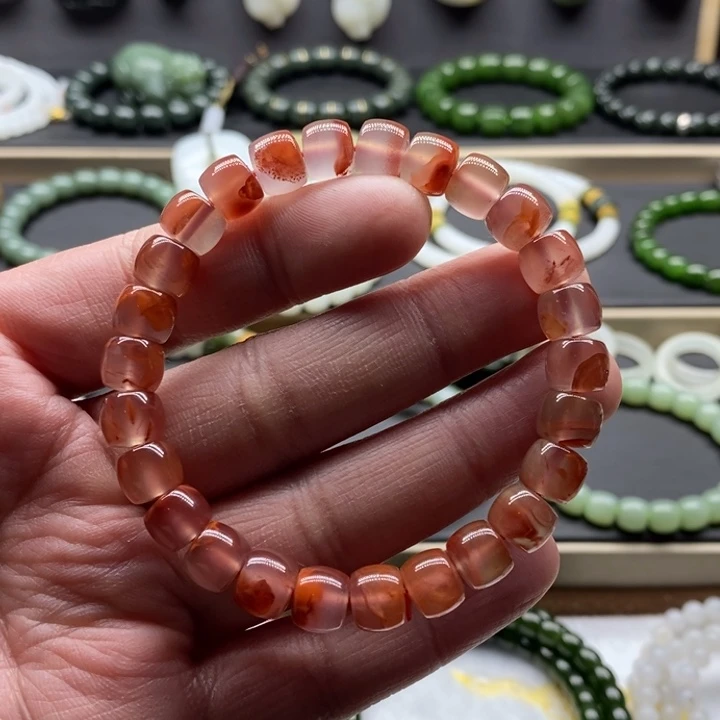 南红玛瑙手链未镶嵌