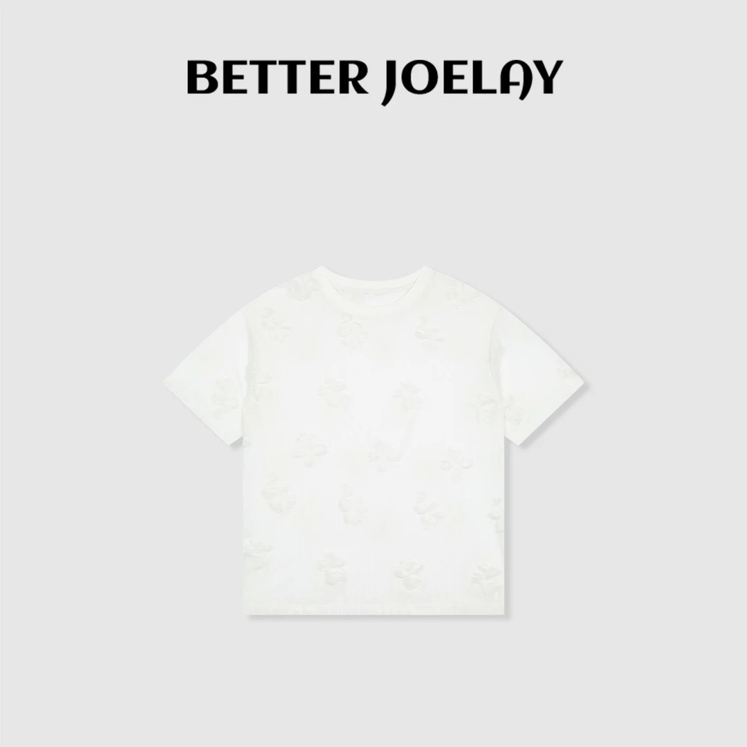 BETTER JOELAY-大版【雪绒花事】时尚百搭宽松T恤短袖可爱GG0265