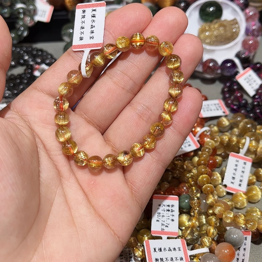 水晶手链未镶嵌M****n钛晶手串