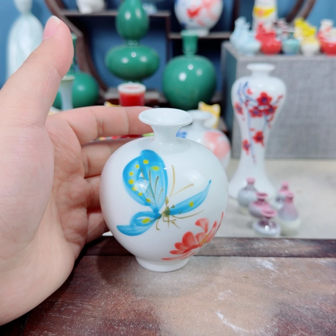 陶瓷手工小花器摆件