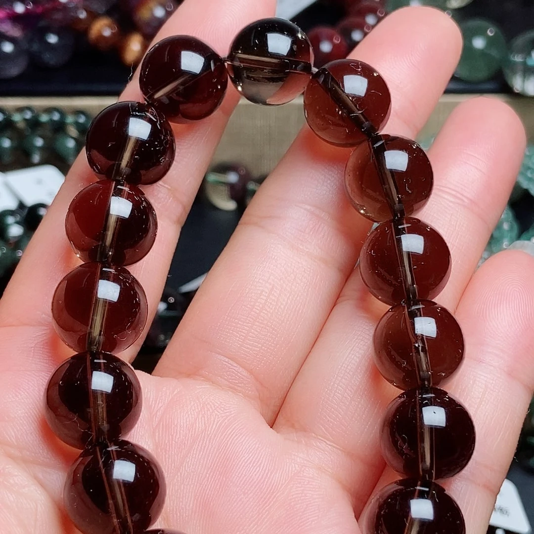 水晶手链未镶嵌茶晶13➕