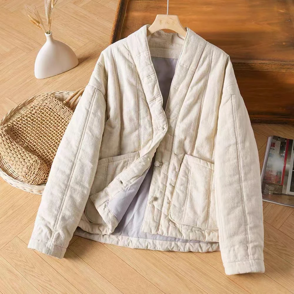 新款复古百搭休闲棉服外套L0087