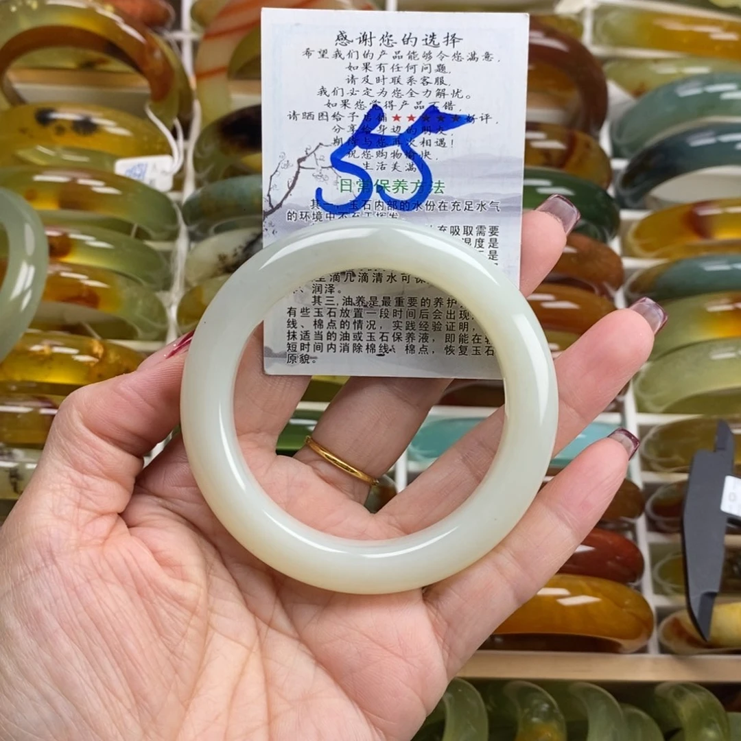 未镶嵌蛇纹石玉手镯