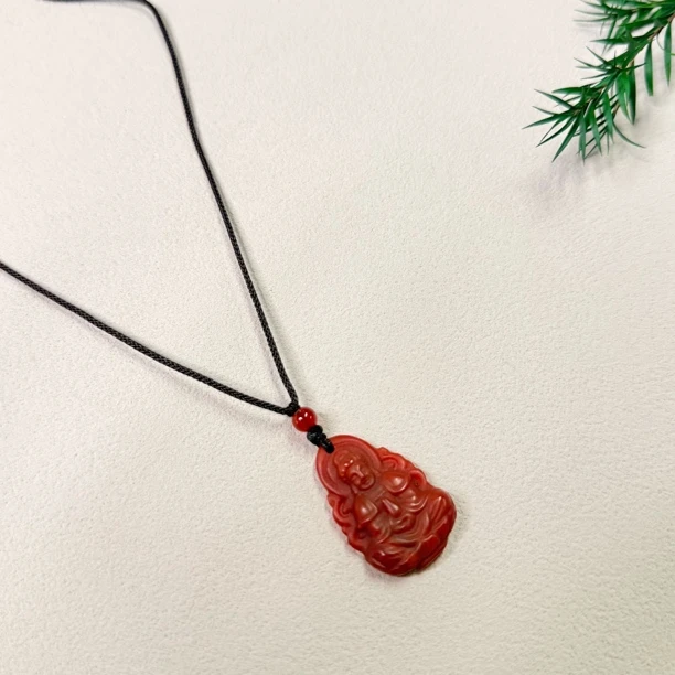 【六六中古】复古南红吊坠ew2933带绳