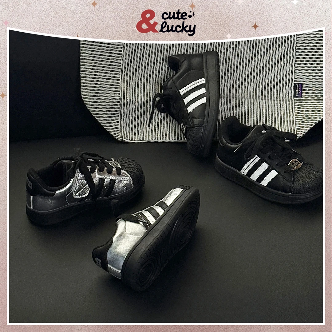 〖贝壳条纹〗复古儿童板鞋休闲户外童鞋春秋魔术贴 256519