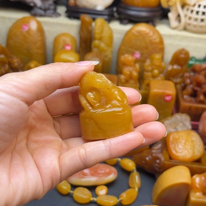 光***落寿山石印石题材：工艺品