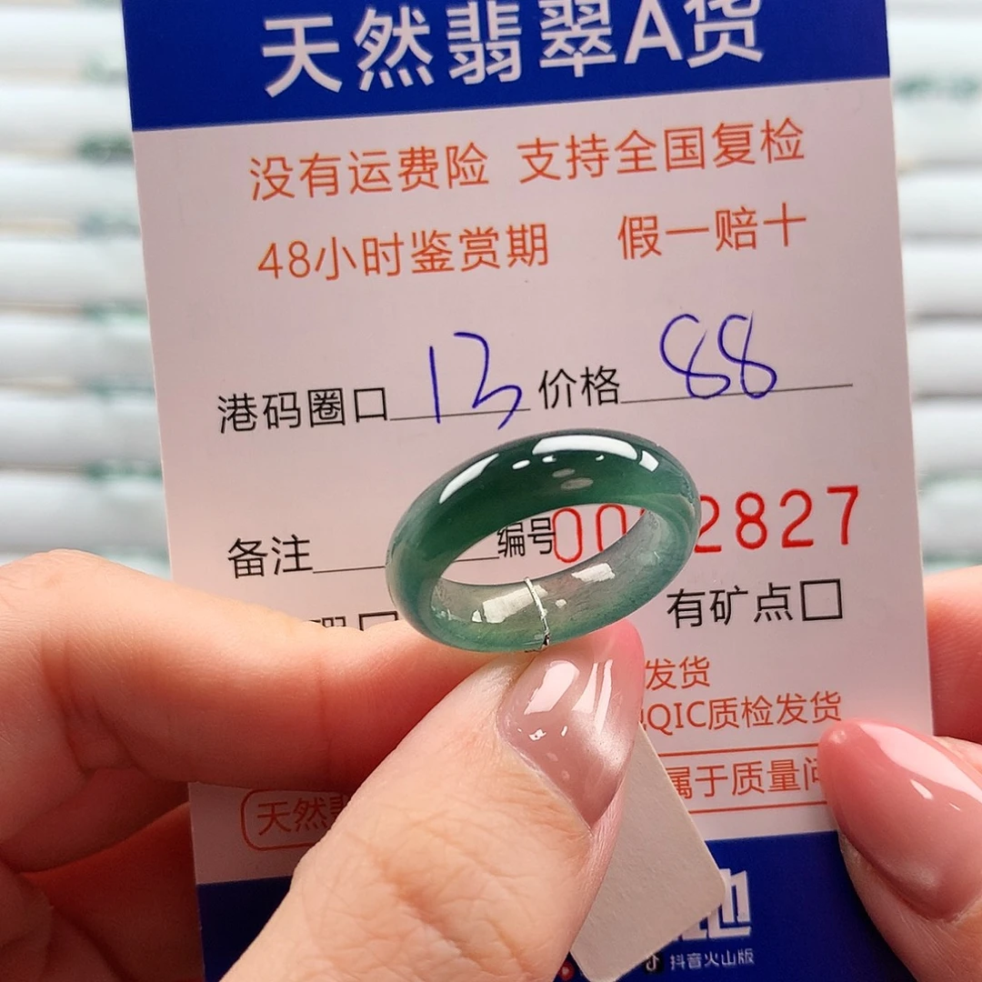 翡翠未镶嵌戒指翡翠