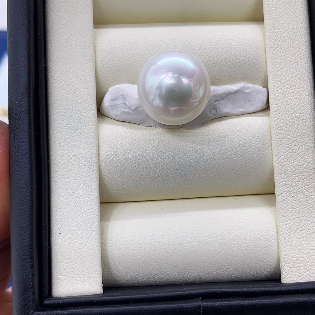 海水珍珠裸珠澳白飞碟15-16mm