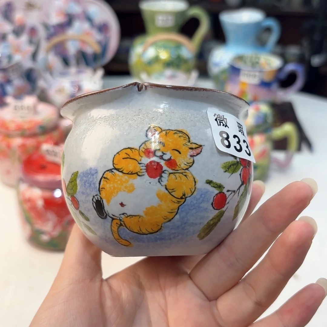 景德镇手绘高温釉下彩陶瓷茶具