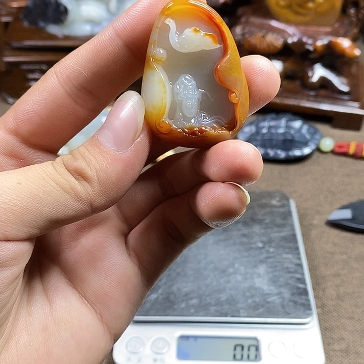 和田玉未镶嵌挂件