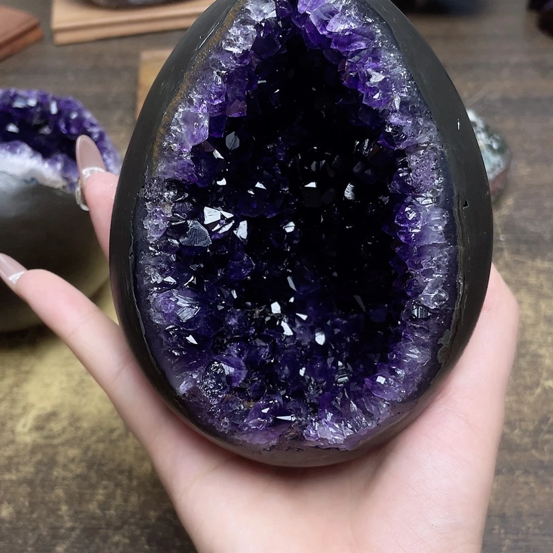 未镶嵌紫晶大型摆件（非配饰）豆*