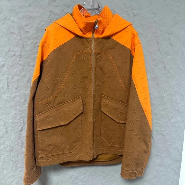 全新未使用 LouisVuitton/路易威登 棕色牛仔夹克外套48码 md1256
