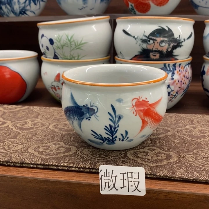 釉下老陶泥手工绘制