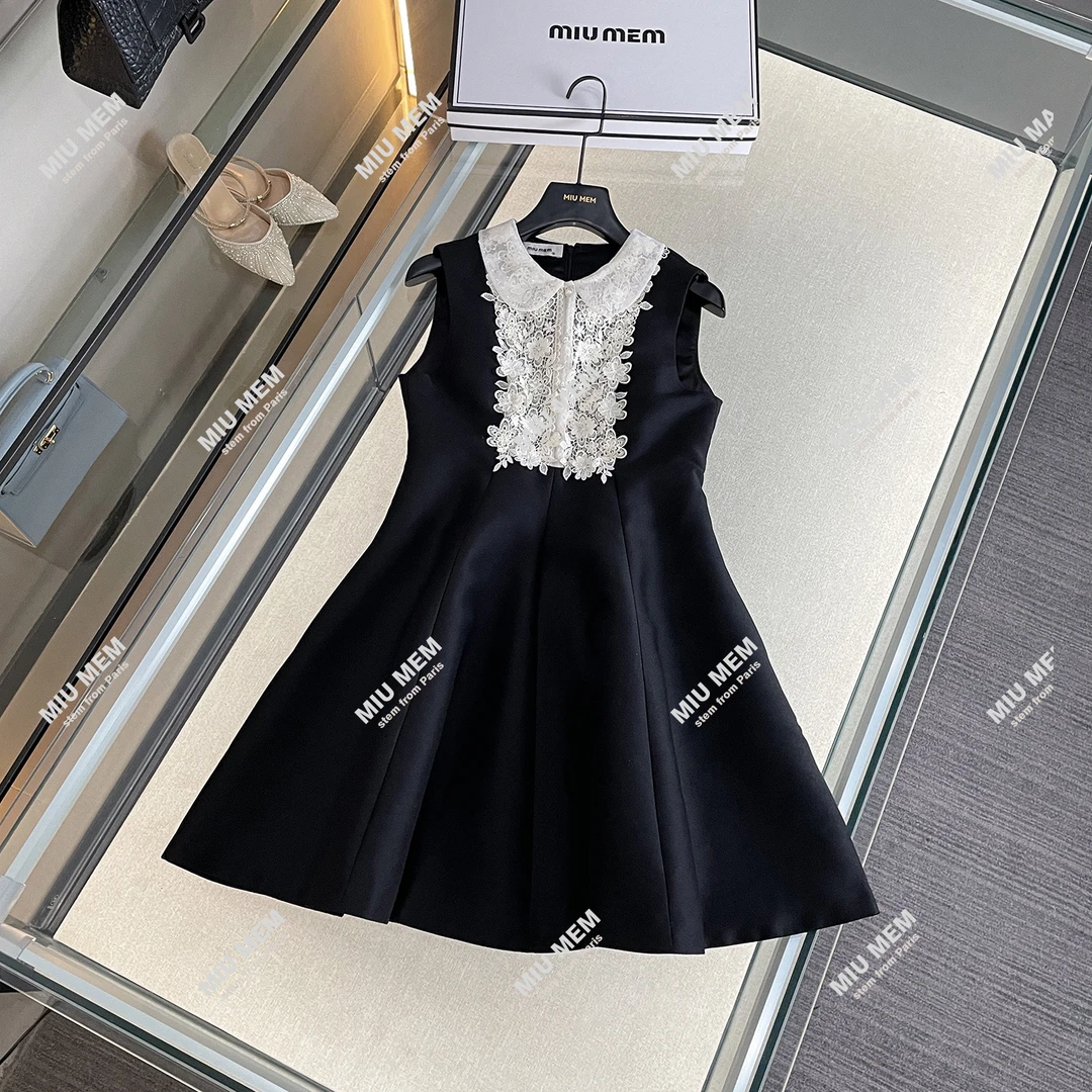 【法式典雅】蕾丝显瘦气质时尚小黑裙法式收腰连衣裙女DY6478