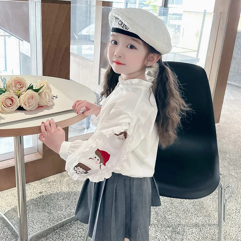 【福利】纯棉公主衬衣儿童洋气衬衫春秋长袖宝宝小上衣童装韩版小童