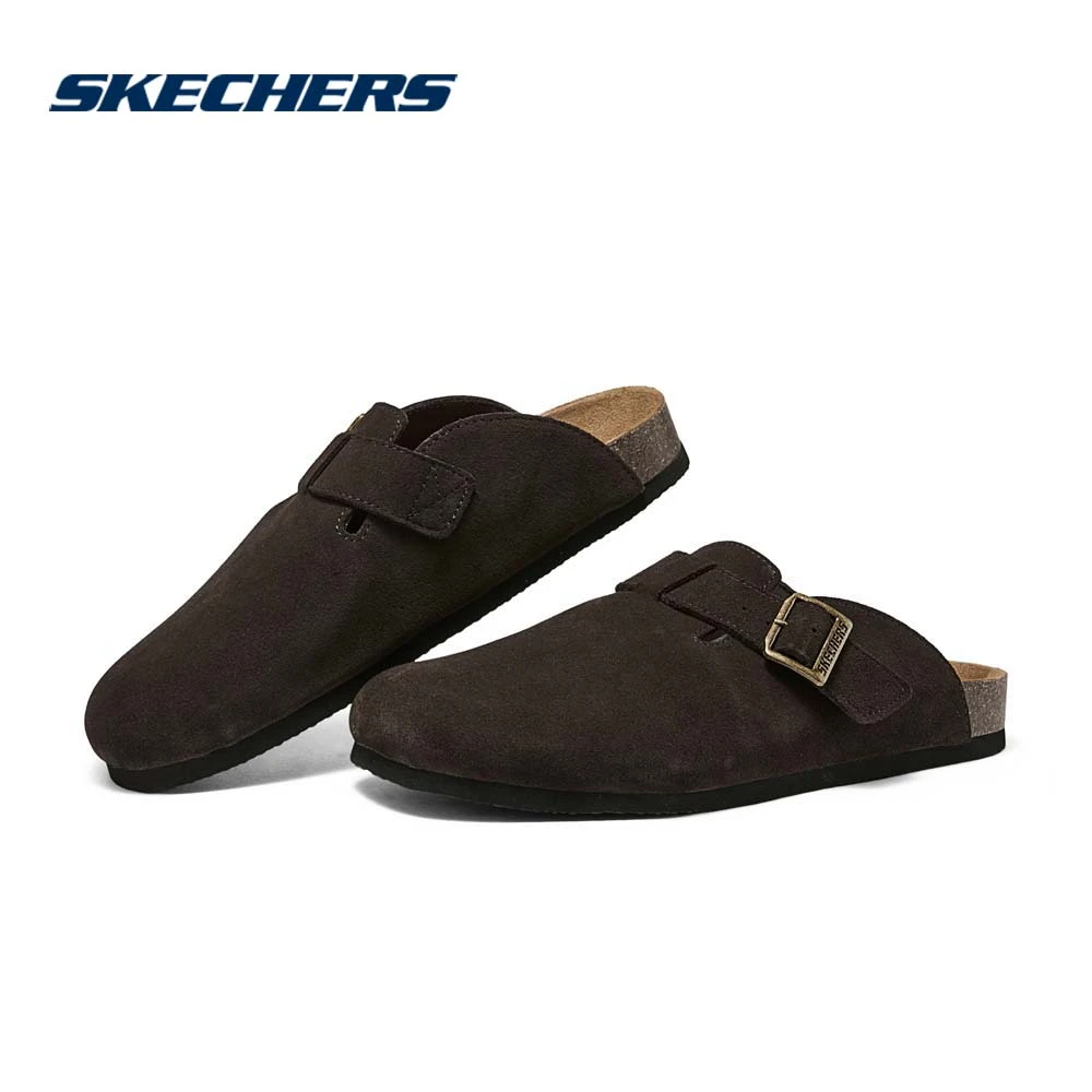 斯凯奇男鞋复古时尚百搭舒适一脚蹬勃肯鞋户外休闲外穿拖鞋205297