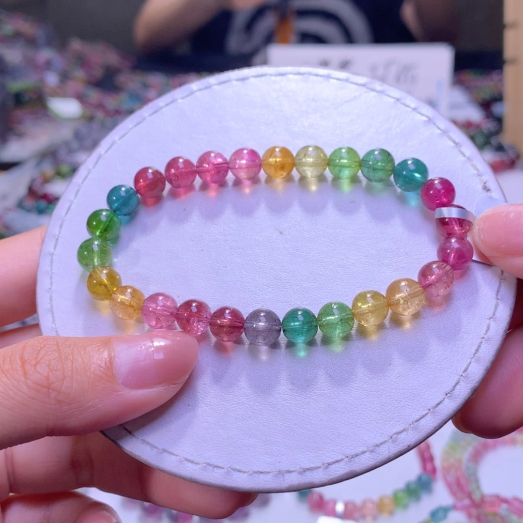 【闪购商品】未镶嵌手链碧玺7.5mm左右