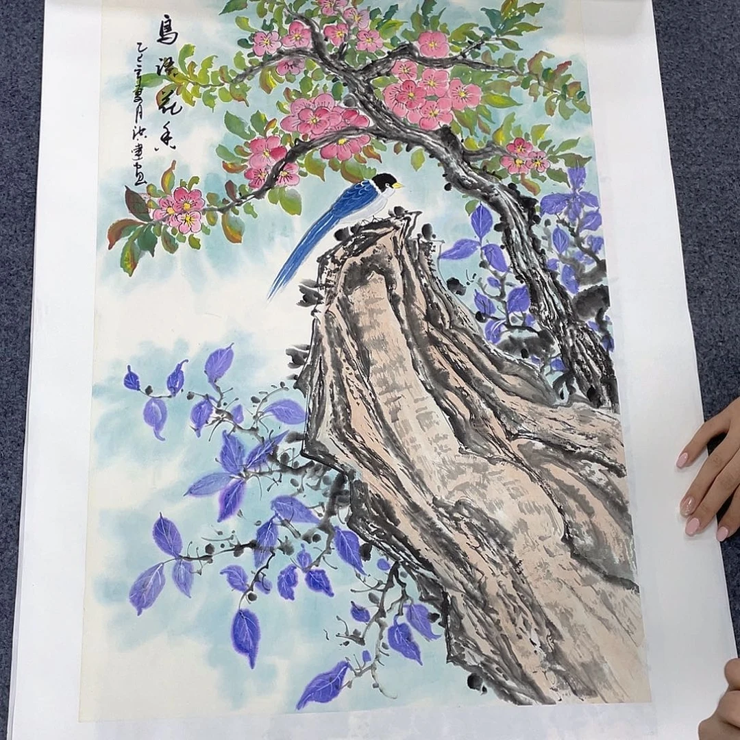 国画作品小姐姐放漏…