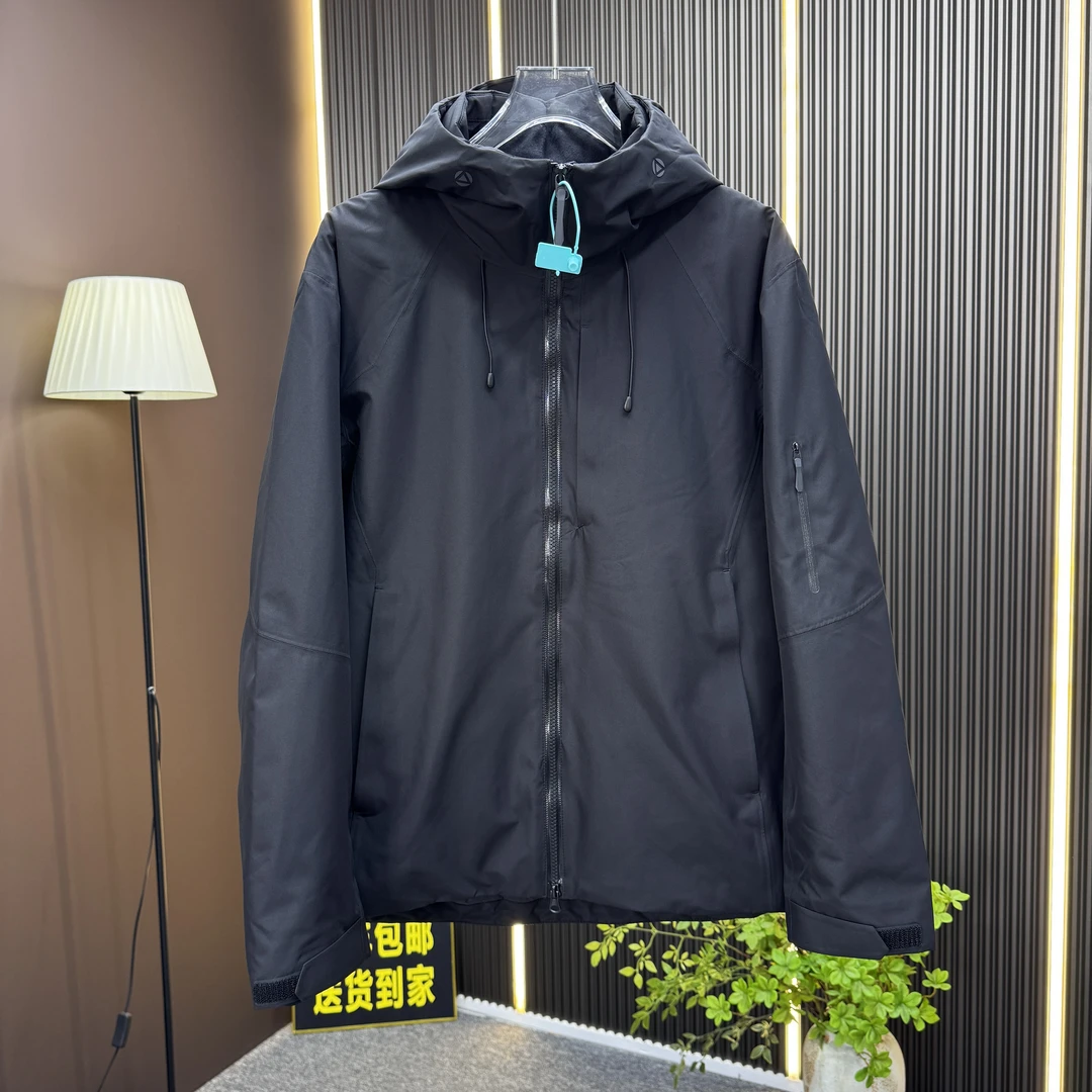 男秋冬软壳冲锋衣连帽石墨烯发热户外保暖外套压胶软壳棉服259906