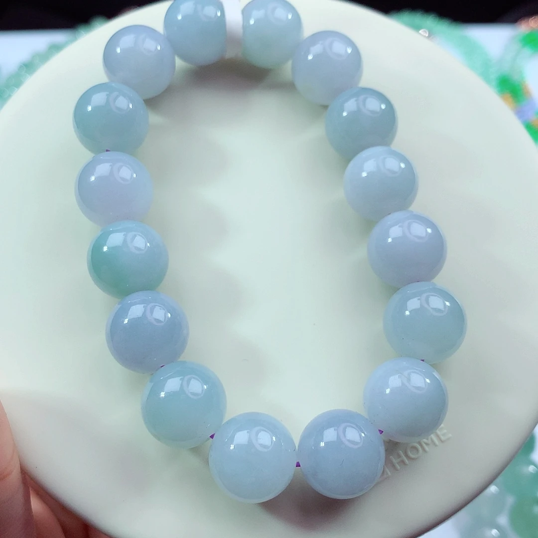 翡翠未镶嵌手链卡12.8