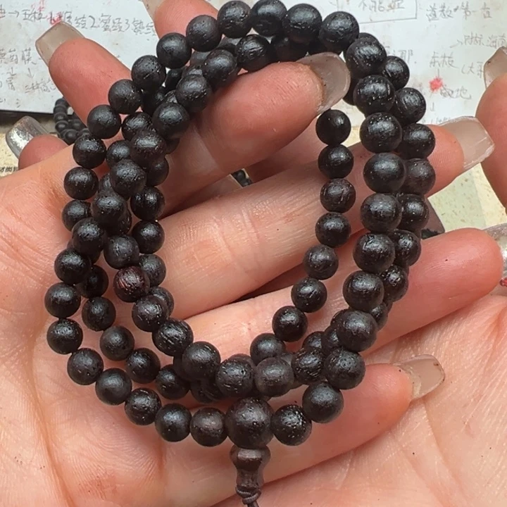 藤类降真香06-108圆珠红黑油结晶