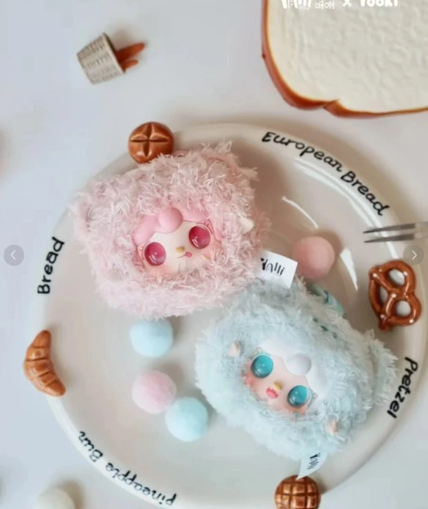 Yooki v9氧氧9代团一团小熊毛绒盲盒潮玩玩具摆件挂件