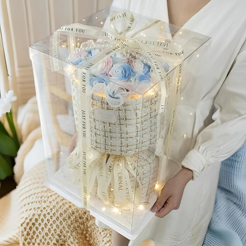 七夕节日礼物小香风永生香皂玫瑰花毕业生日礼物情人节送女友闺蜜