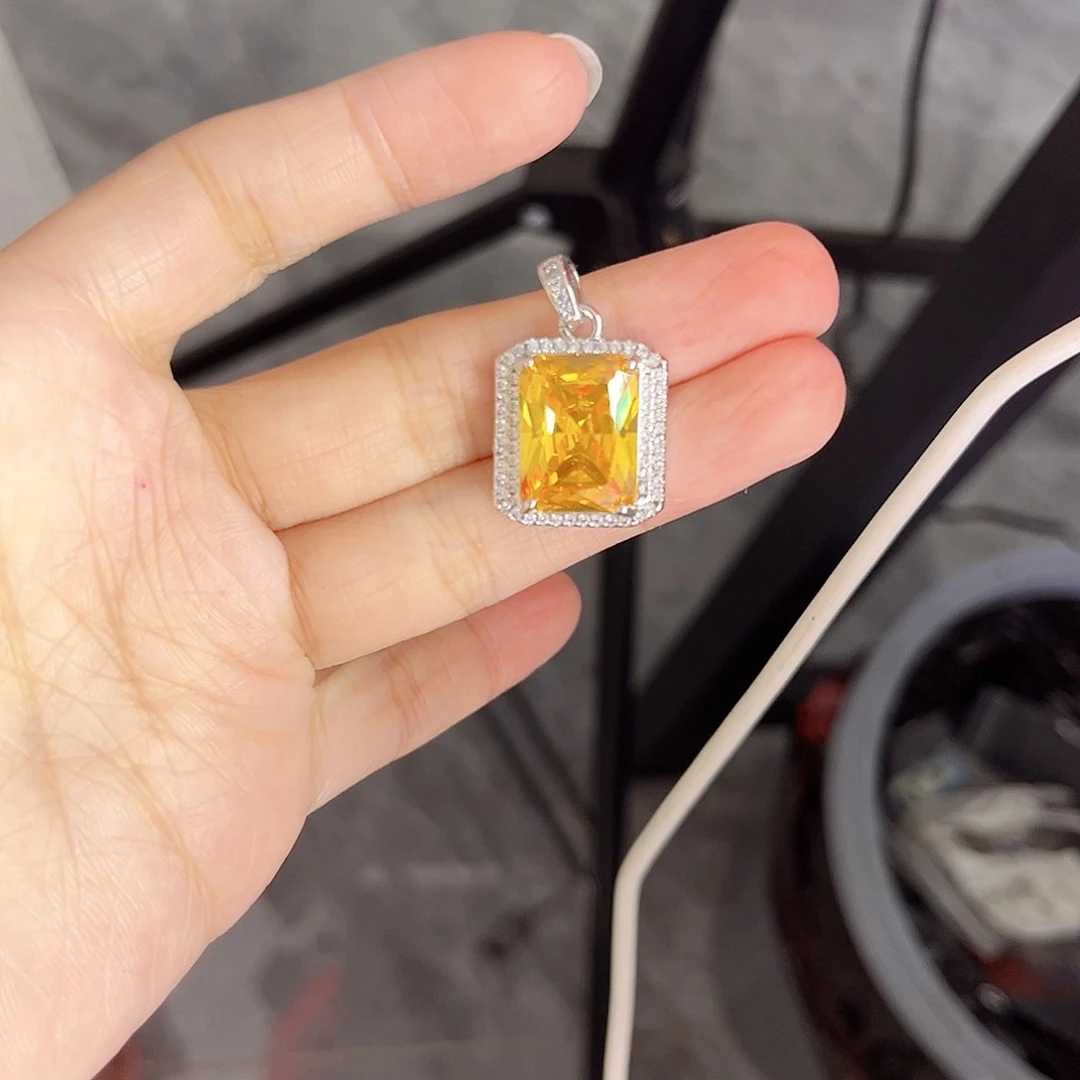 颈饰蓝宝石银S925镶嵌