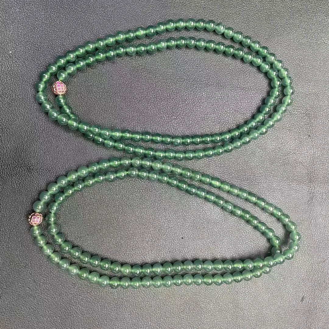 【玉经纶】506578/Q49-天然A货翡翠珠链-多样性发其一