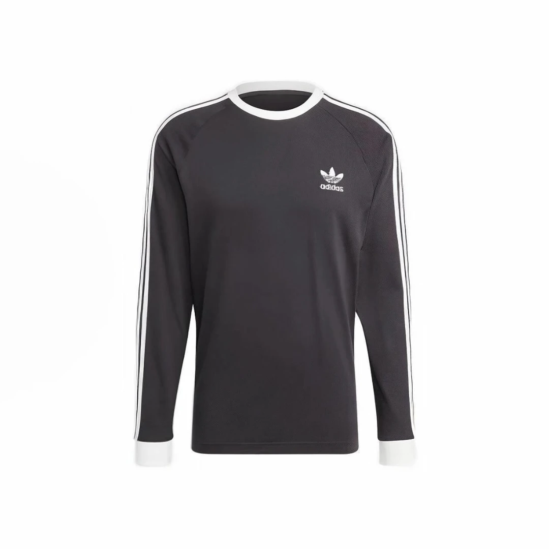 adidas/阿迪达斯三叶草男女同款黑色条纹休闲长袖卖场同款IA4877