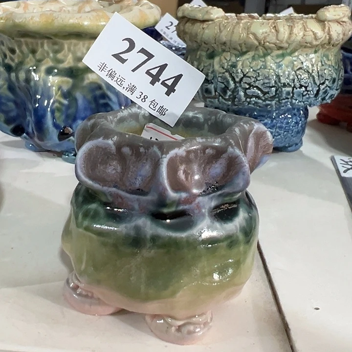 口4高6 手工花盆满30包邮