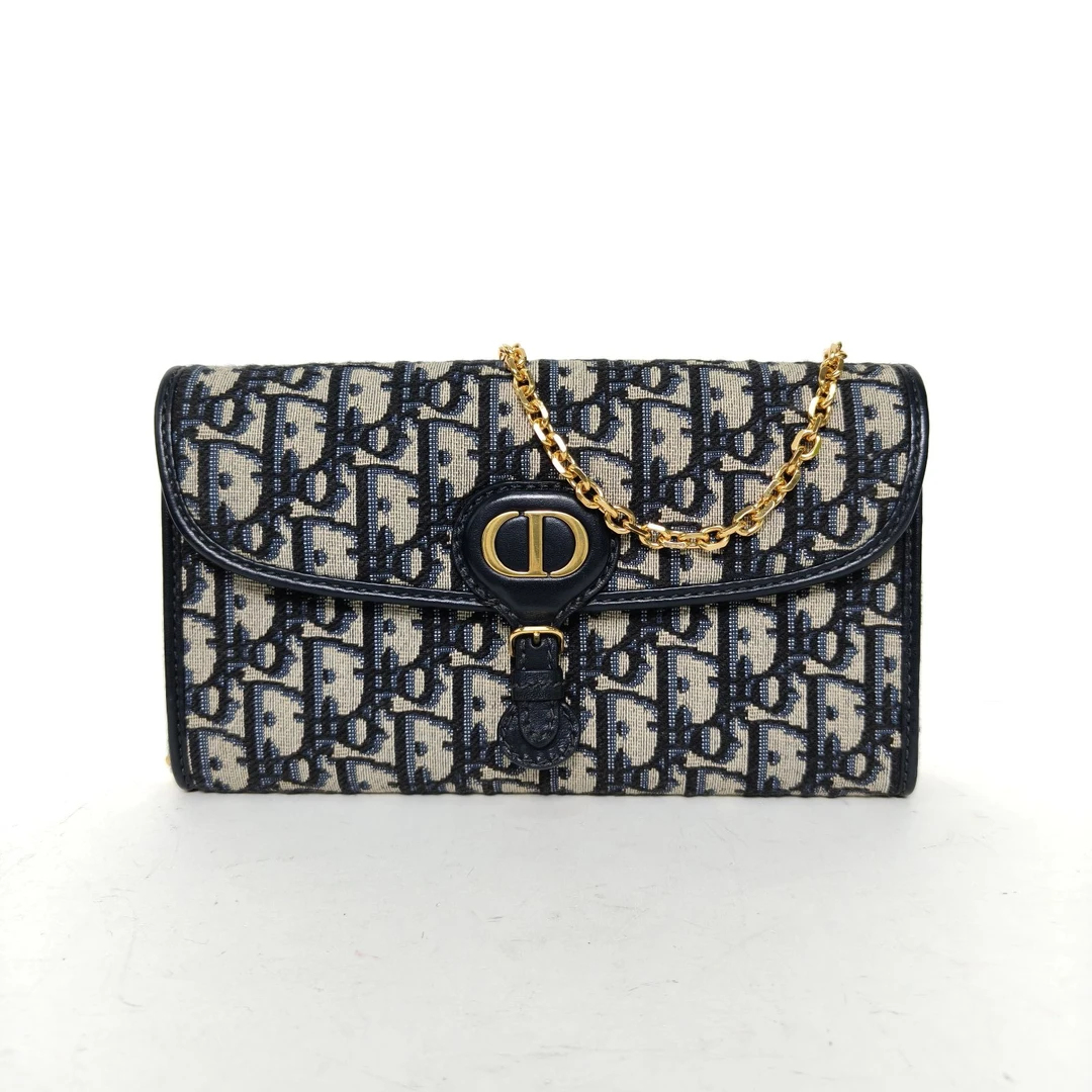 99新 DIOR/迪奥 【念念】二合一 链条包 墨蓝色