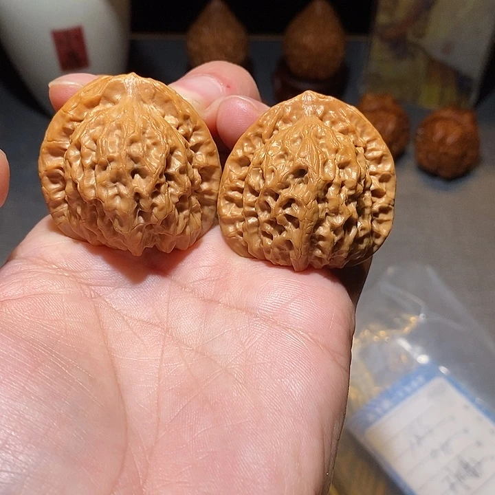 文玩核桃把件全品无修40尺蓟县佛肚