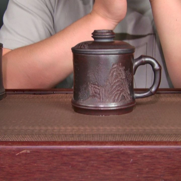 茶杯紫砂高货放漏