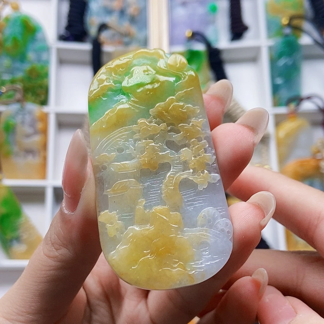 定制翡翠未镶嵌天然翡翠A货