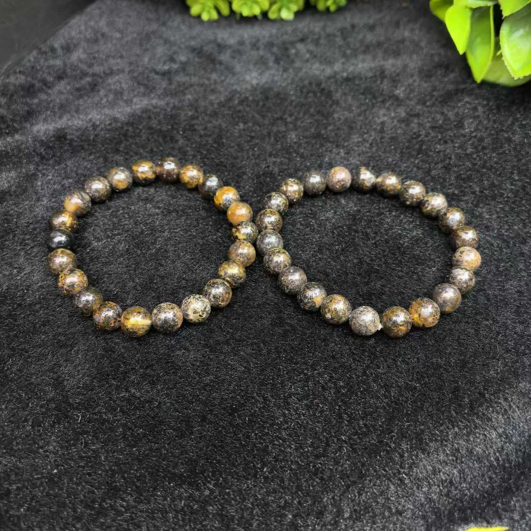 M2642瑶光九品仙灵草九元素翳珀手串-多样性发货只发一件