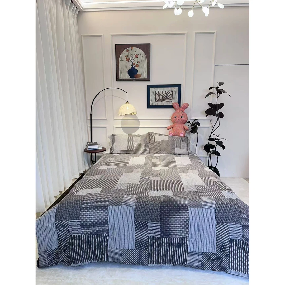 【静野-双人被】200*230cm纯棉轻奢舒适紫色系列床品