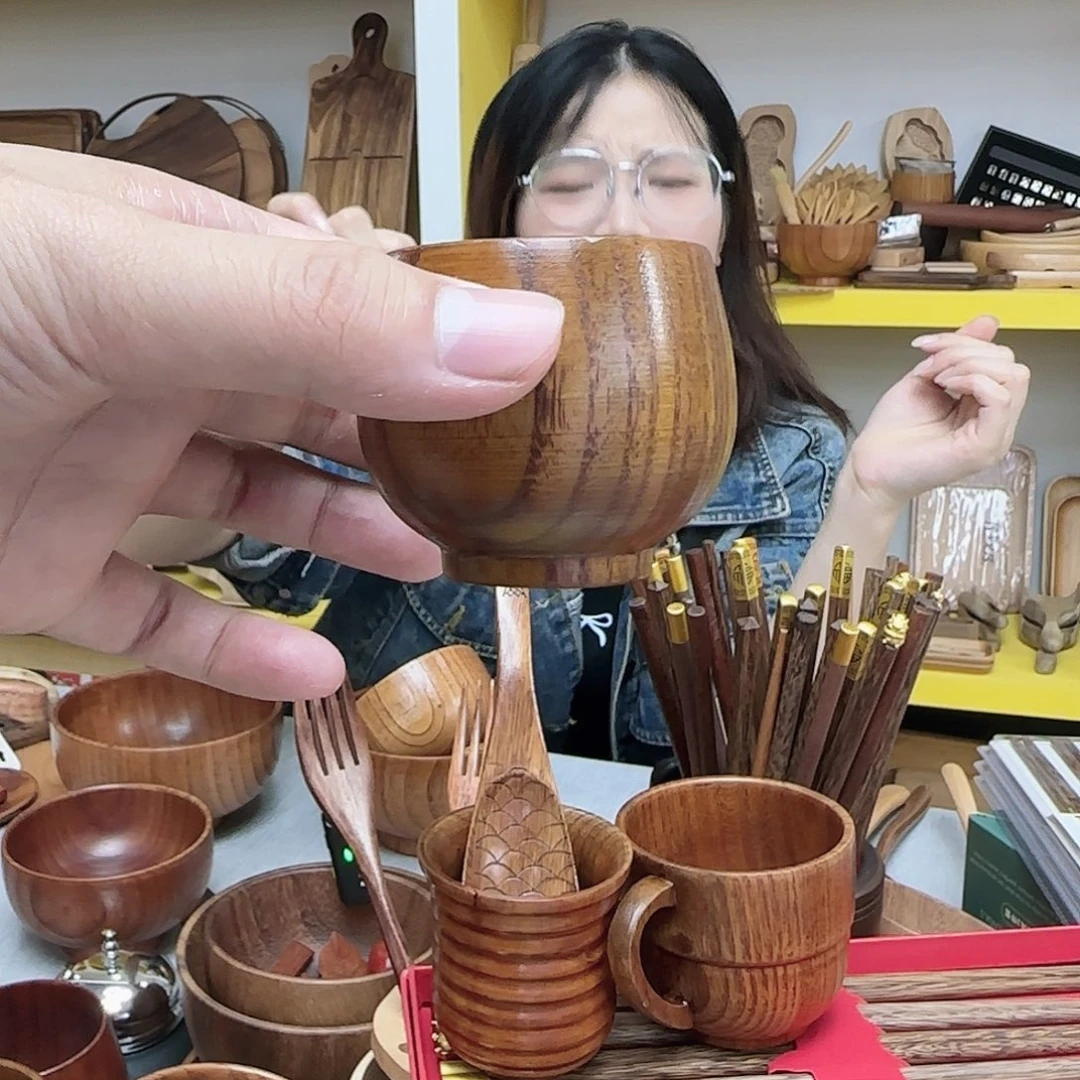 木类小茶杯。。。。。。