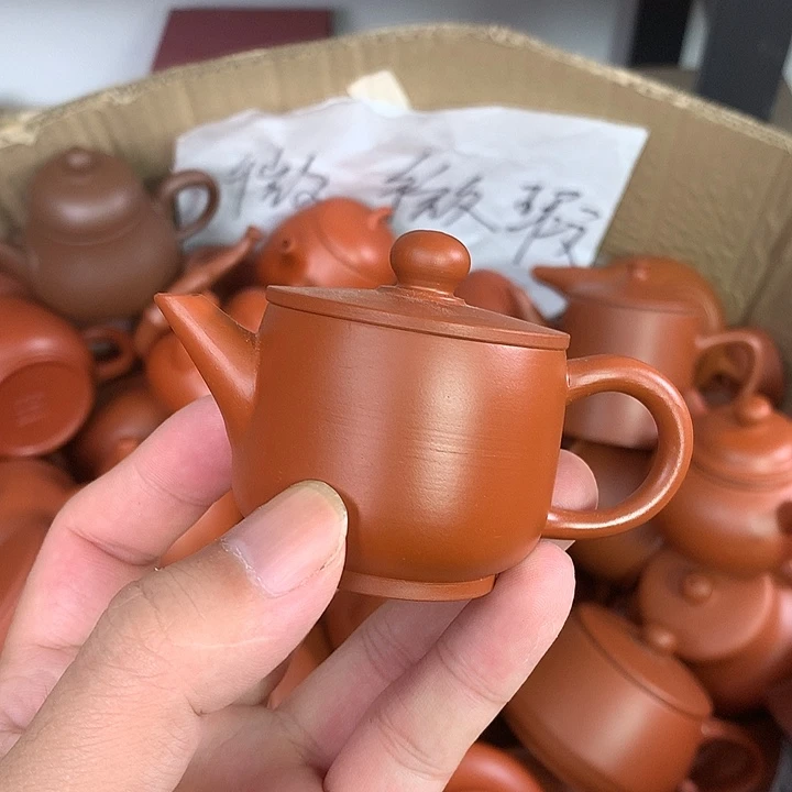 紫砂茶壶原矿朱泥茶壶茶具家用50