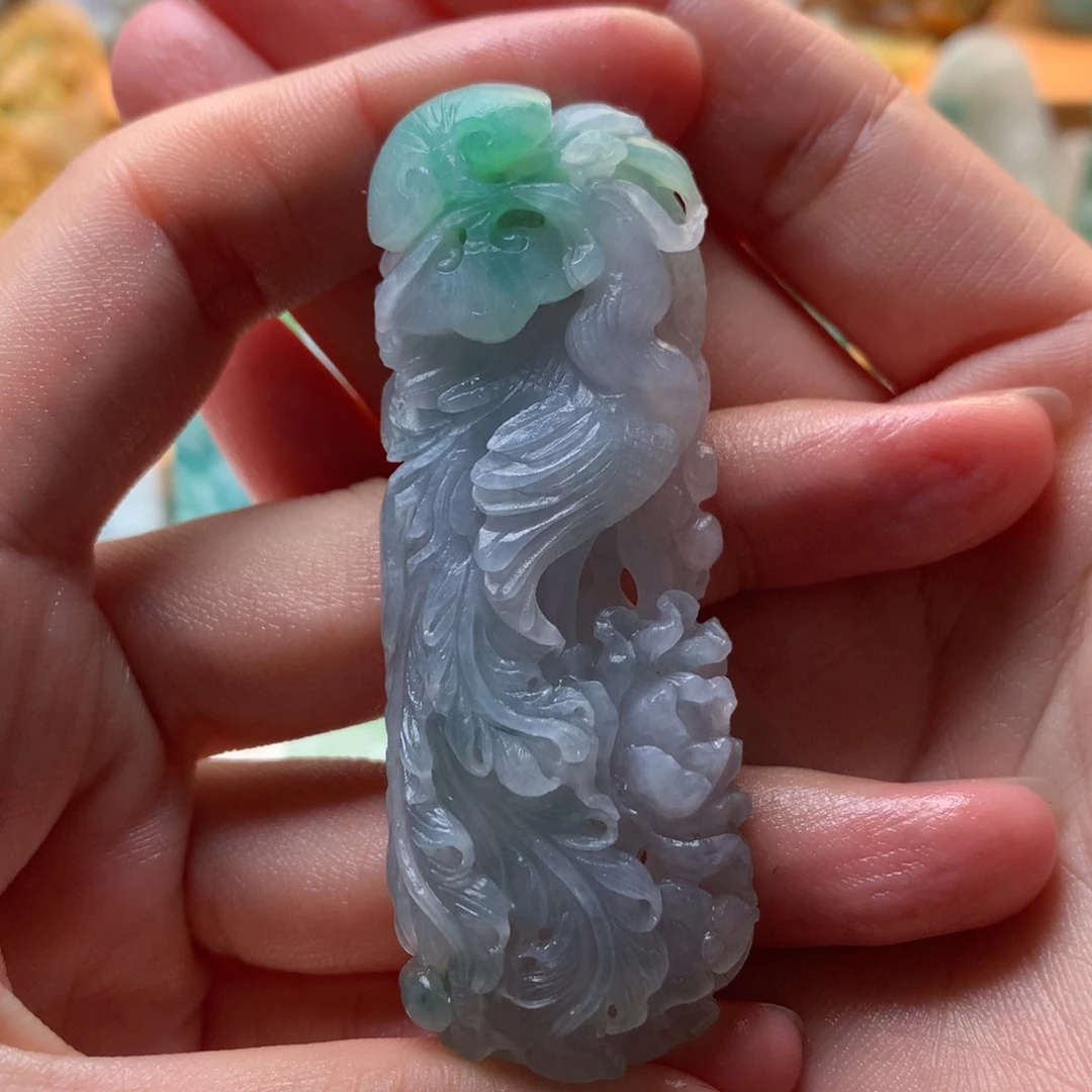 定制翡翠未镶嵌凤凰