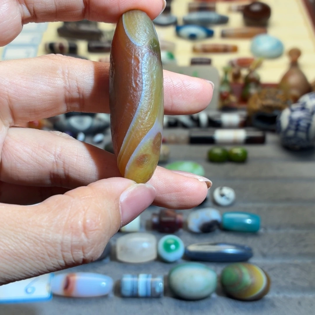 左***叶玛瑙/玉髓合金颈饰