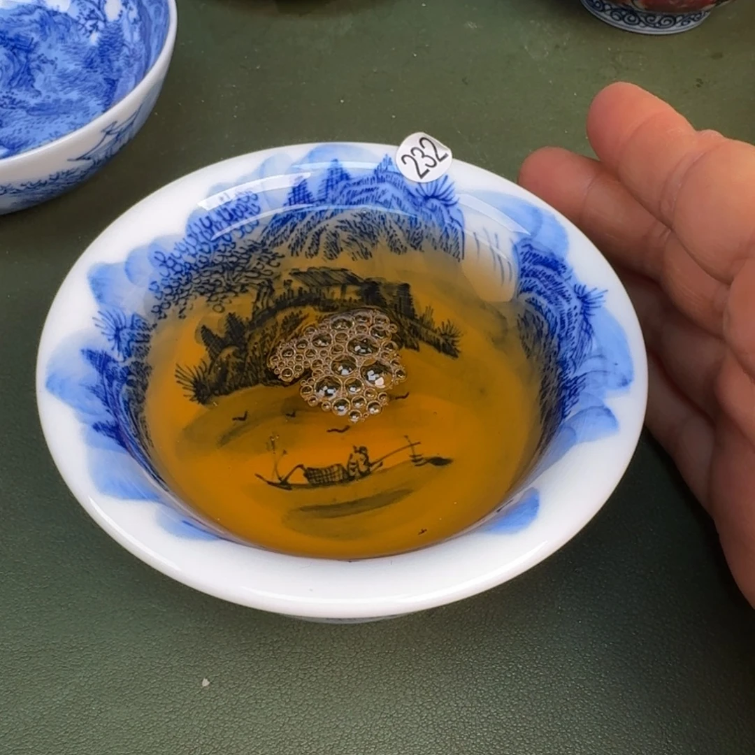 瓷景德镇纯手绘茶具圆圆232